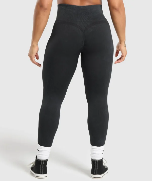 Discount Gymshark Gains Seamless Leggings Black