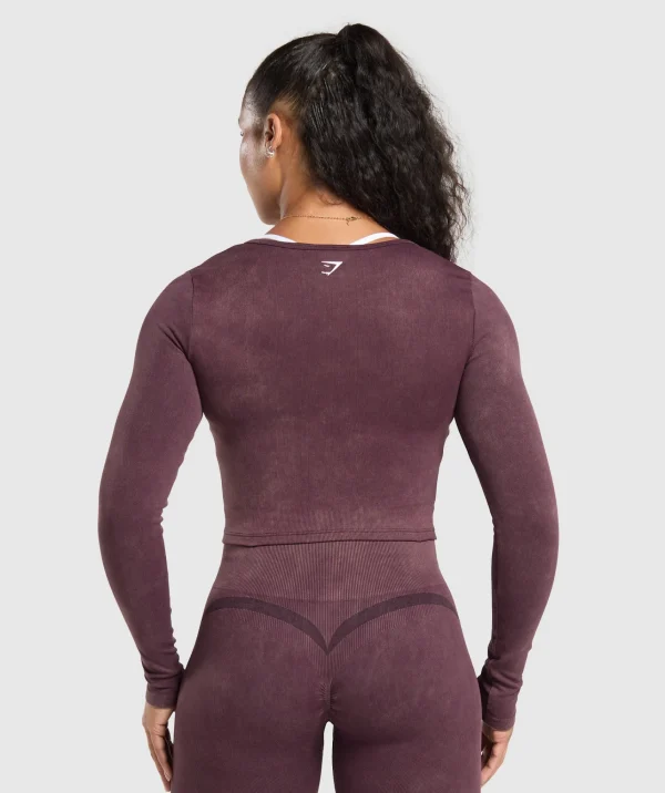 Online Gymshark Gains Seamless Zip Up DepthPurple