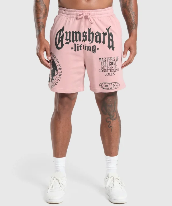 Online Gymshark Global Lifting Shorts LightPink