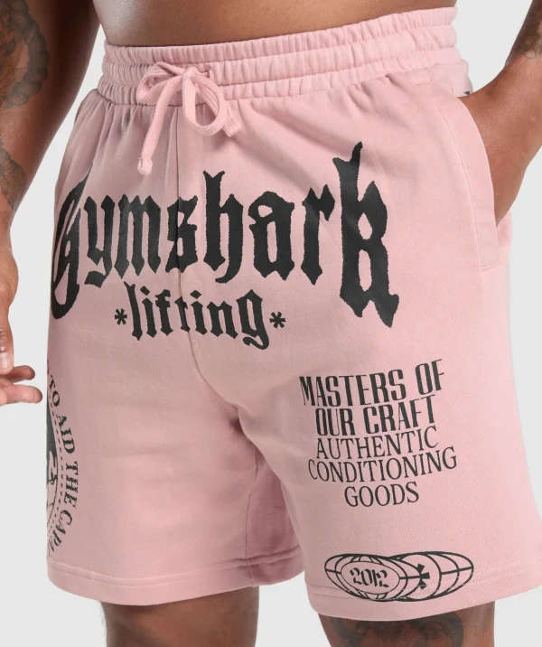 Online Gymshark Global Lifting Shorts LightPink