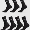 Discount Gymshark Graphic Crew Socks 7PK Black