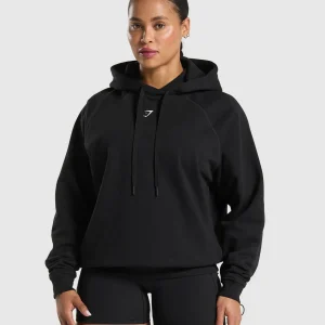 Sale Gymshark Graphic Reaper Oversized Hoodie Black