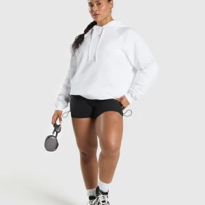 Sale Gymshark Graphic Reaper Oversized Hoodie White