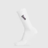 Outlet Gymshark Graphic Shaker Crew Sock Single White