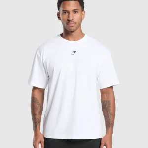 Sale Gymshark GS66 Graphic Oversized T-Shirt White