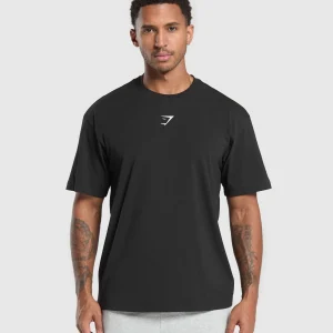 Online Gymshark GS66 Graphic Oversized T-Shirt Black