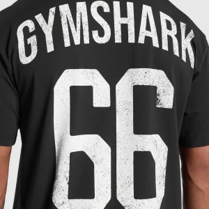 Online Gymshark GS66 Graphic Oversized T-Shirt Black