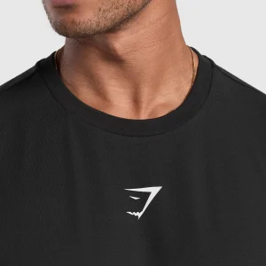 Online Gymshark GS66 Graphic Oversized T-Shirt Black