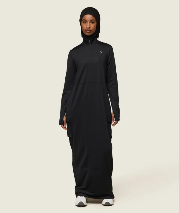 Online Gymshark GS x Leana Deeb Abaya Black