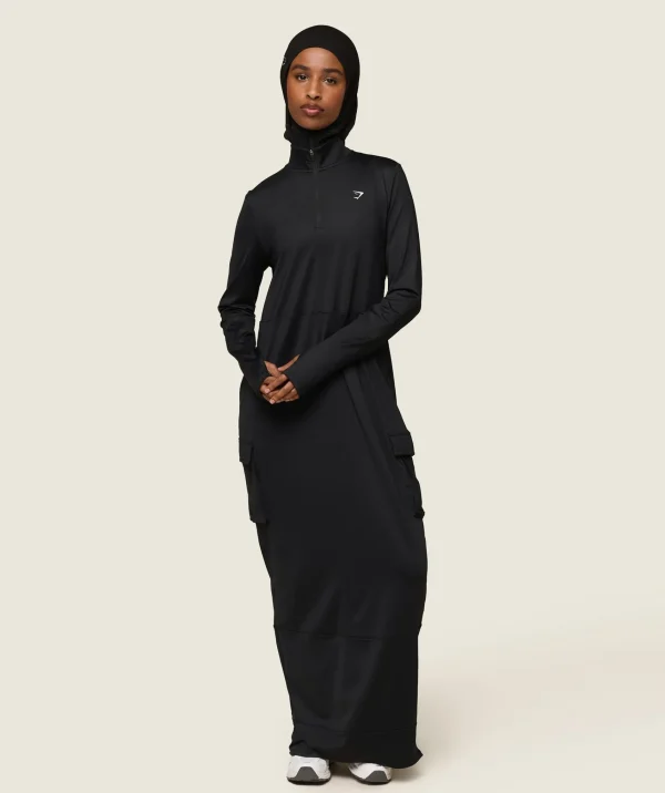 Online Gymshark GS x Leana Deeb Abaya Black