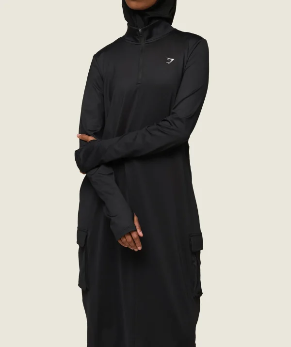 Online Gymshark GS x Leana Deeb Abaya Black