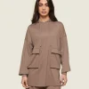 Sale Gymshark GS x Leana Deeb Oversized Hoodie SoulBrown