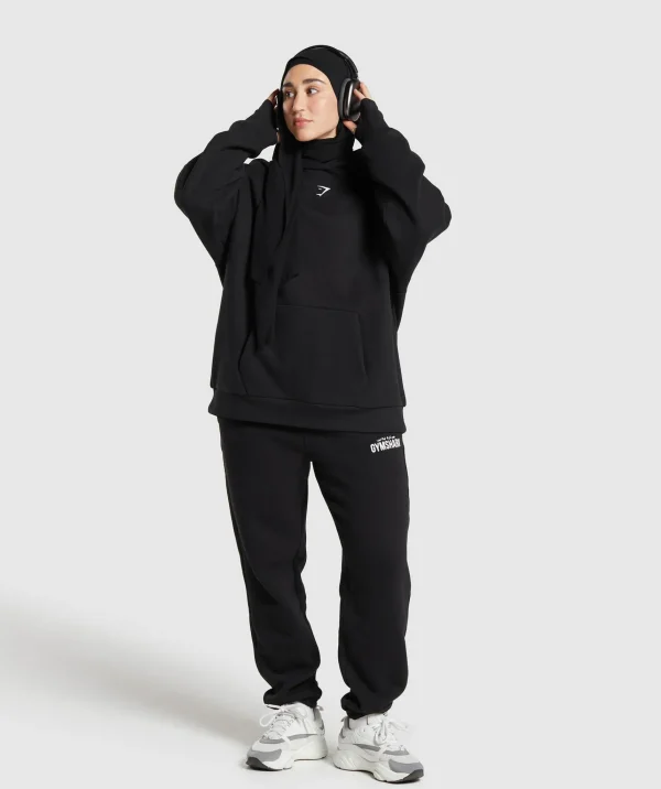 Fashion Gymshark GS x Leana Deeb Oversized Joggers Black