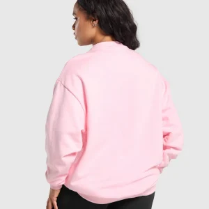 Online Gymshark GSLC Weight Graphic Sweater DollyPink