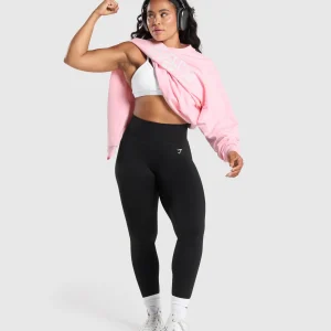 Online Gymshark GSLC Weight Graphic Sweater DollyPink