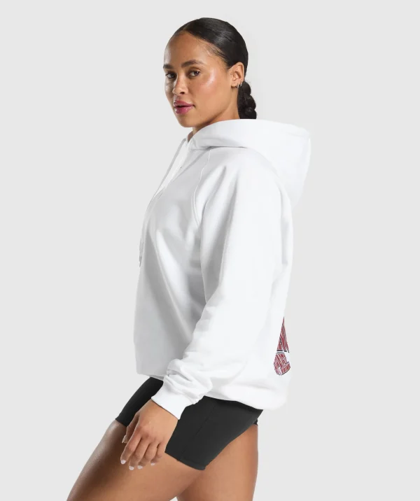 Online Gymshark Gym Bunny Oversized Hoodie White