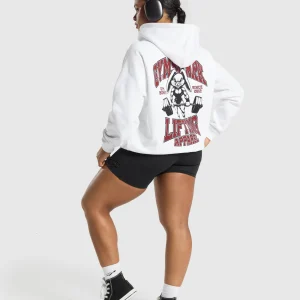 Online Gymshark Gym Bunny Oversized Hoodie White