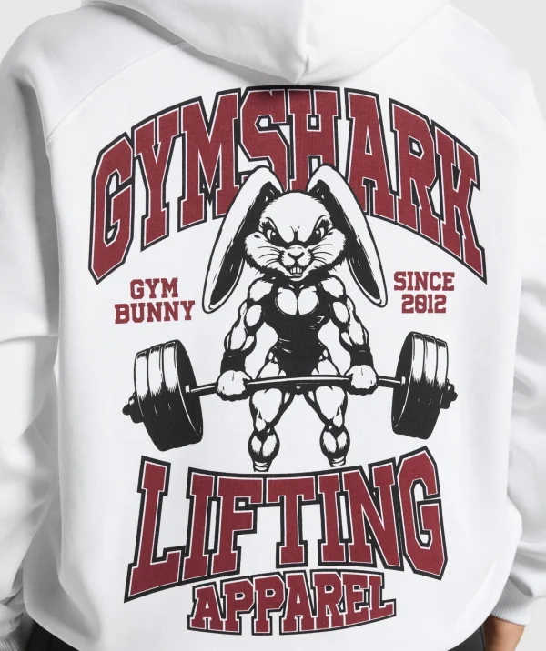 Online Gymshark Gym Bunny Oversized Hoodie White