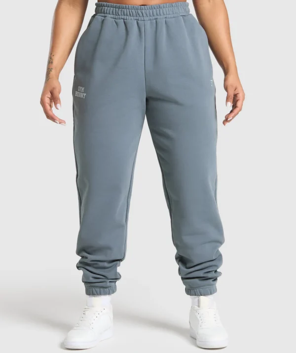 Best Gymshark Gym Bunny Oversized Joggers IronBlue