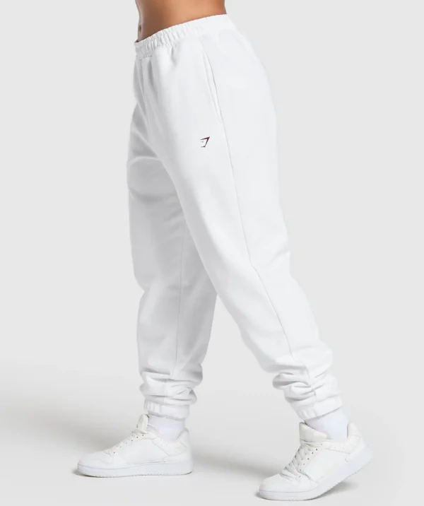 New Gymshark Gym Bunny Oversized Joggers White