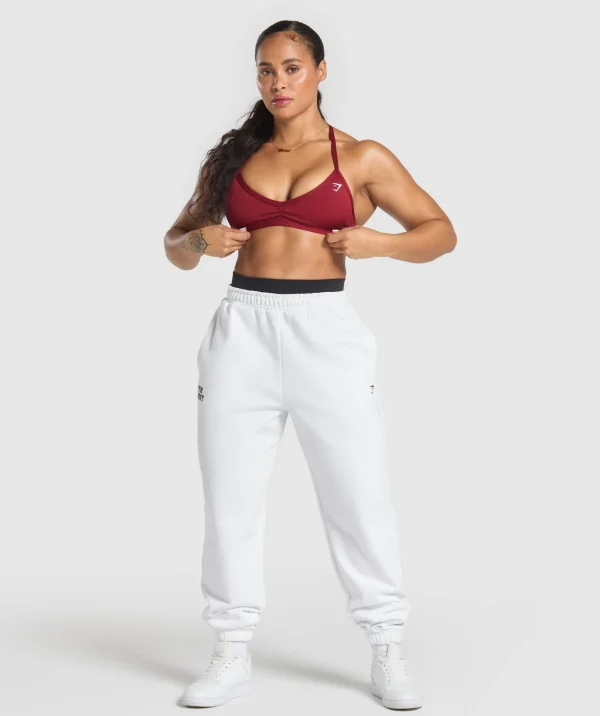 New Gymshark Gym Bunny Oversized Joggers White