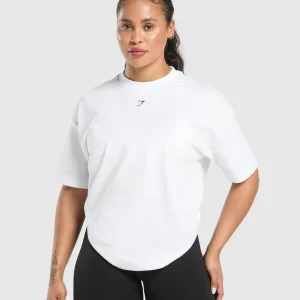 Fashion Gymshark Gym Bunny Oversized Tee White