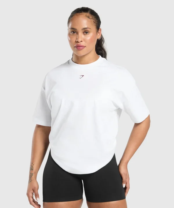 Fashion Gymshark Gym Bunny Oversized Tee White