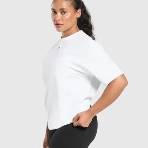 Fashion Gymshark Gym Bunny Oversized Tee White