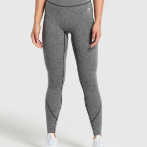 Discount Gymshark Heart Marl Leggings Black