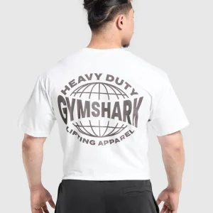 Sale Gymshark Heavy Duty Apparel T-Shirt White