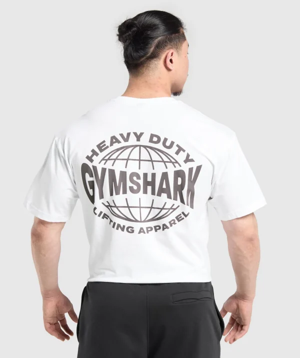 Sale Gymshark Heavy Duty Apparel T-Shirt White