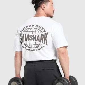 Sale Gymshark Heavy Duty Apparel T-Shirt White