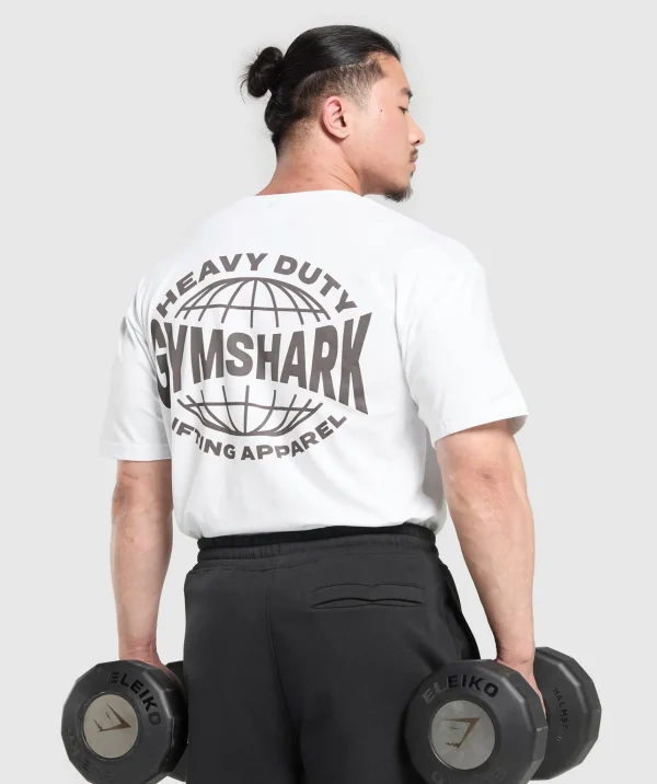 Sale Gymshark Heavy Duty Apparel T-Shirt White