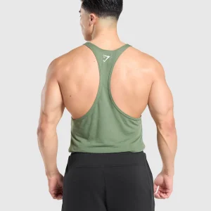 Hot Gymshark Heavy Duty Lifter Stringer ForceGreen