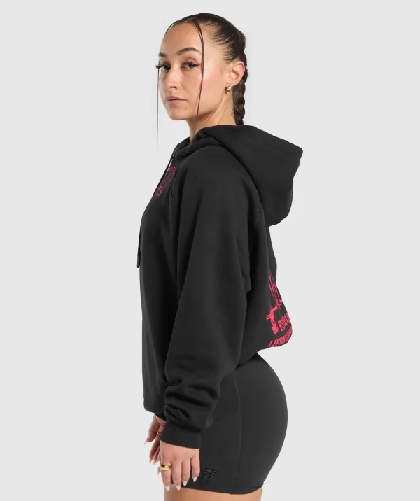 New Gymshark Heavy Duty Oversized Hoodie Black