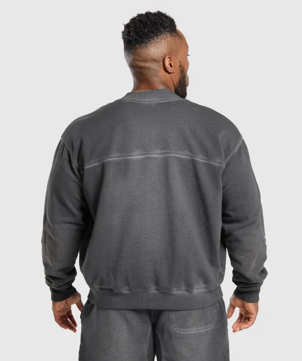 New Gymshark Heavyweight Bomber Jacket Black