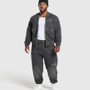 New Gymshark Heavyweight Bomber Jacket Black