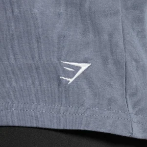 New Gymshark Heavyweight Cotton T-Shirt IronBlue