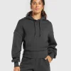 New Gymshark Heavyweight Loopback Sweat Hoodie AsphaltGrey