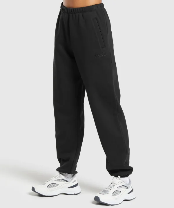 Online Gymshark Heavyweight Loopback Sweat Joggers Black