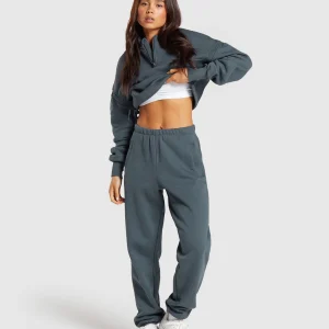 Sale Gymshark Heavyweight Loopback Sweat Joggers TitaniumBlue