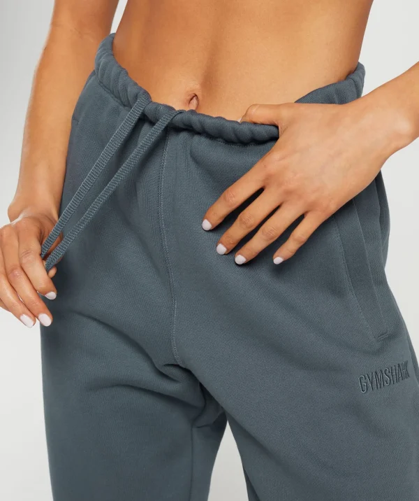 Sale Gymshark Heavyweight Loopback Sweat Joggers TitaniumBlue