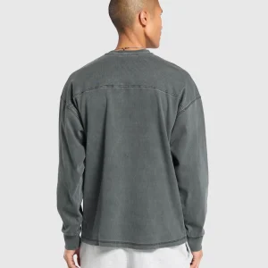 Online Gymshark Heavyweight Rib Crew AsphaltGrey