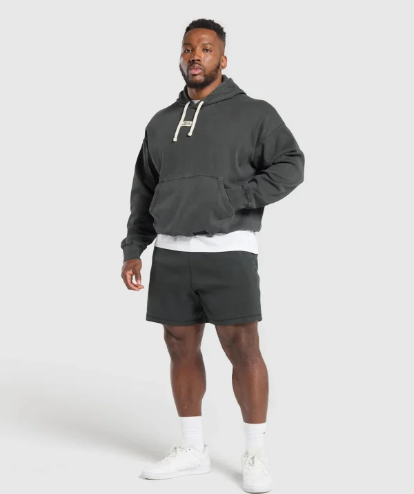 Outlet Gymshark Heavyweight Rib Hoodie AsphaltGrey