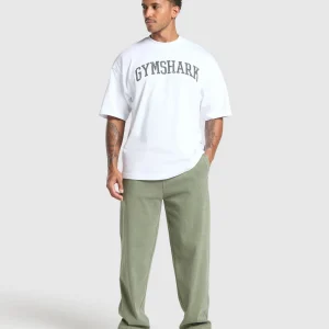 Clearance Gymshark Heavyweight Ribbed Joggers UnitGreen