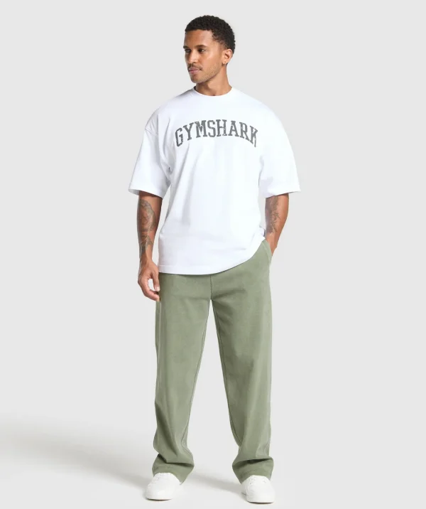 Clearance Gymshark Heavyweight Ribbed Joggers UnitGreen