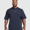 Best Gymshark Heavyweight T-Shirt HeavyBlue