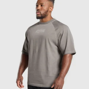 Best Gymshark Heavyweight T-Shirt MetalGrey/AsphaltGrey