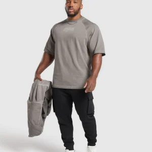 Best Gymshark Heavyweight T-Shirt MetalGrey/AsphaltGrey