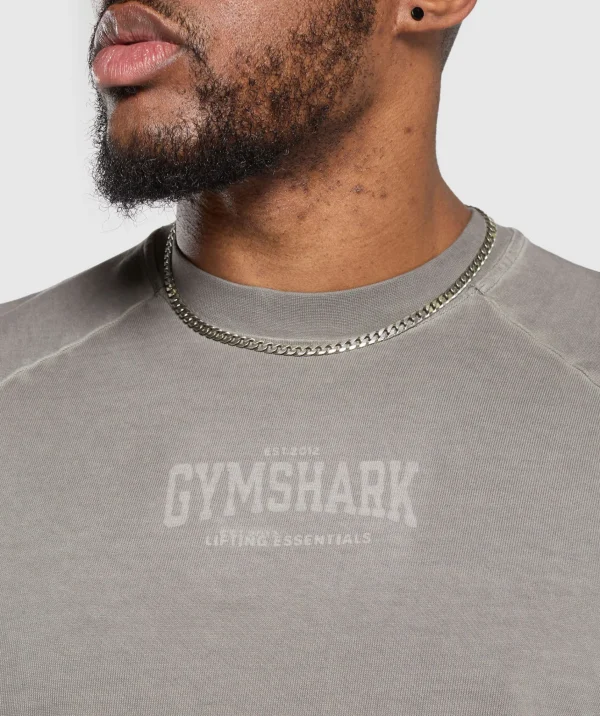 Best Gymshark Heavyweight T-Shirt MetalGrey/AsphaltGrey